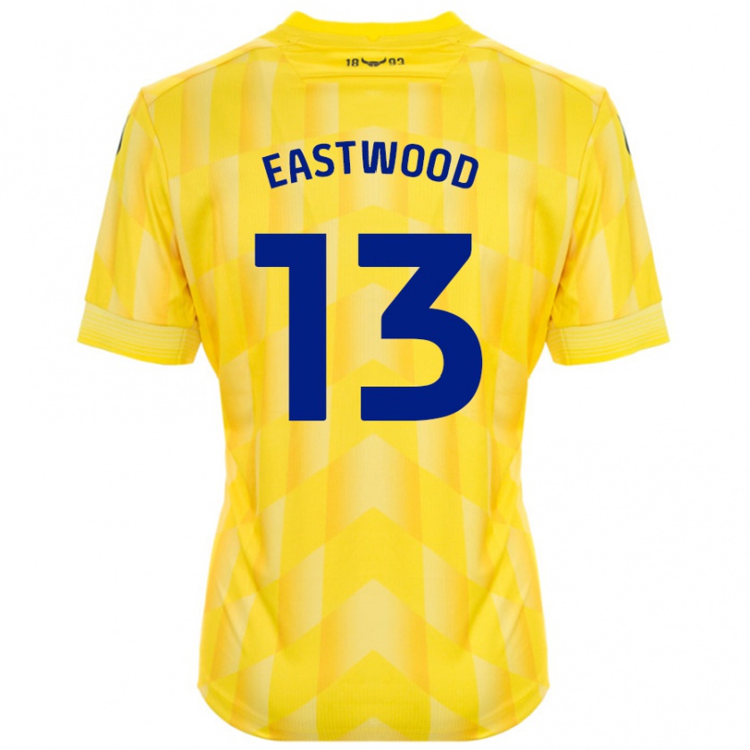 Kandiny Hombre Camiseta Simon Eastwood #13 Amarillo 1ª Equipación 2024/25 La Camisa Chile