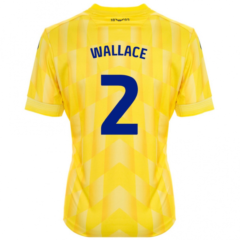 Kandiny Hombre Camiseta Emily Wallace #2 Amarillo 1ª Equipación 2024/25 La Camisa Chile