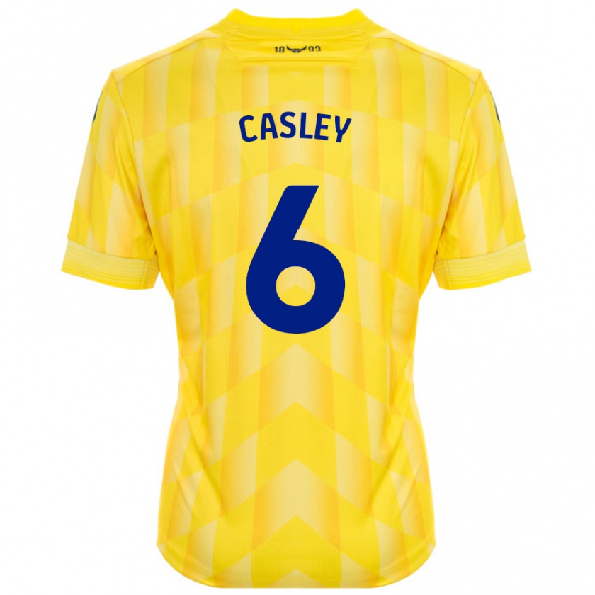 Kandiny Hombre Camiseta Riva Casley #6 Amarillo 1ª Equipación 2024/25 La Camisa Chile