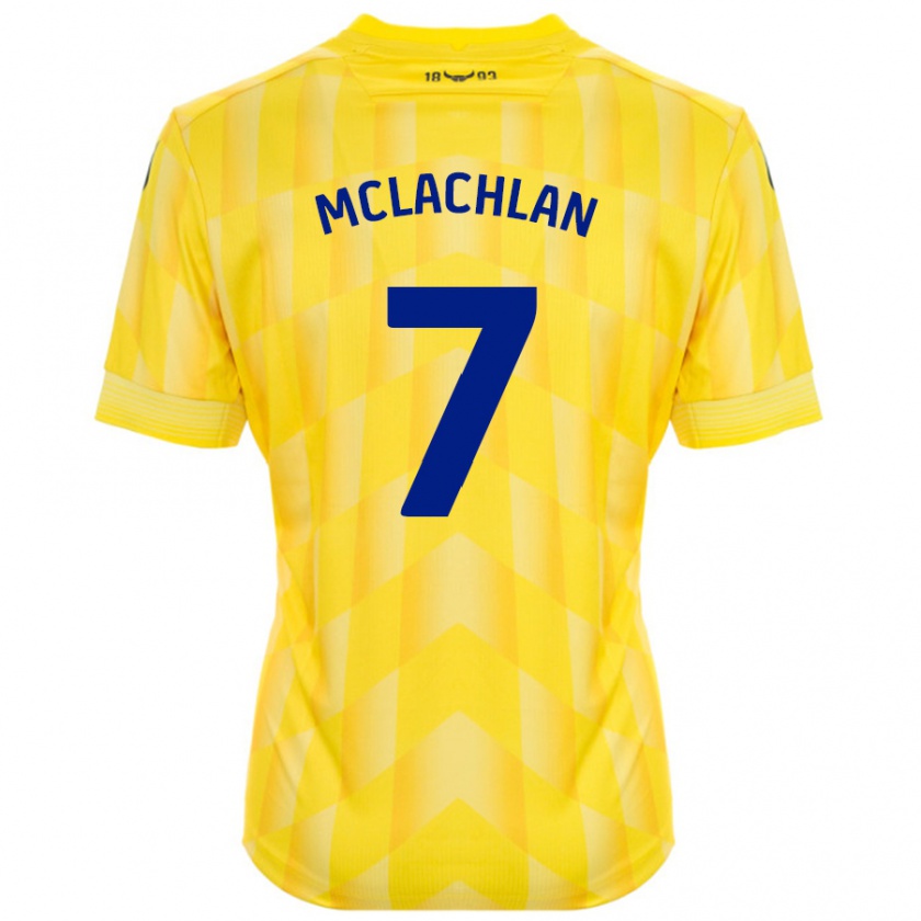 Kandiny Hombre Camiseta Daisy Mclachlan #7 Amarillo 1ª Equipación 2024/25 La Camisa Chile