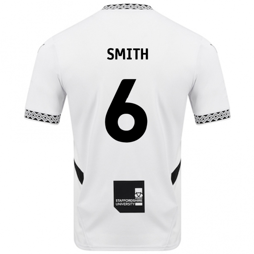 Kandiny Hombre Camiseta Nathan Smith #6 Blanco 1ª Equipación 2024/25 La Camisa Chile