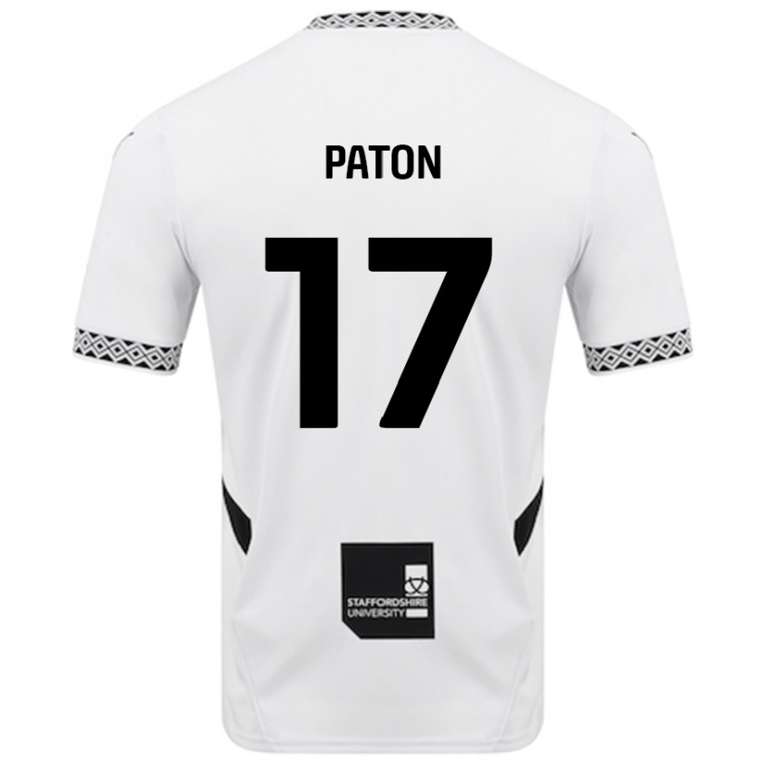 Kandiny Hombre Camiseta Ruari Paton #17 Blanco 1ª Equipación 2024/25 La Camisa Chile