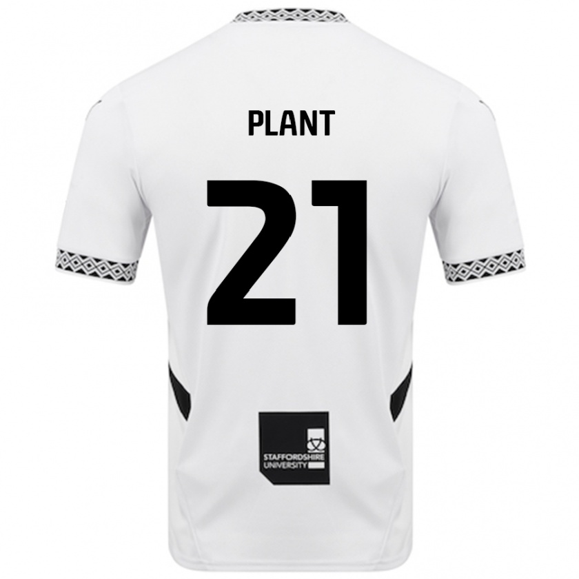 Kandiny Hombre Camiseta James Plant #21 Blanco 1ª Equipación 2024/25 La Camisa Chile