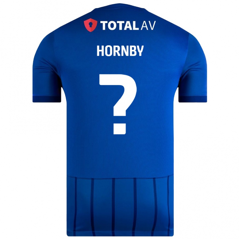 Kandiny Hombre Camiseta Megan Hornby #0 Azul 1ª Equipación 2024/25 La Camisa Chile