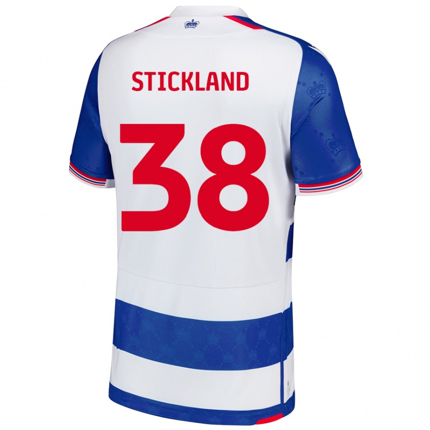 Kandiny Hombre Camiseta Michael Stickland #38 Azul Blanco 1ª Equipación 2024/25 La Camisa Chile