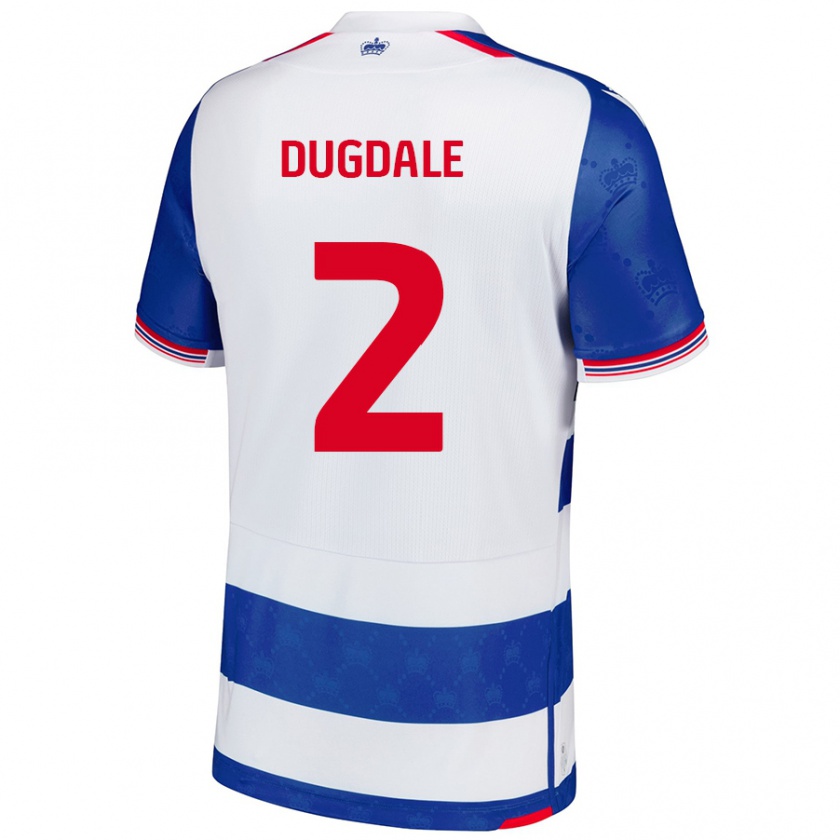 Kandiny Hombre Camiseta Rachel Dugdale #2 Azul Blanco 1ª Equipación 2024/25 La Camisa Chile