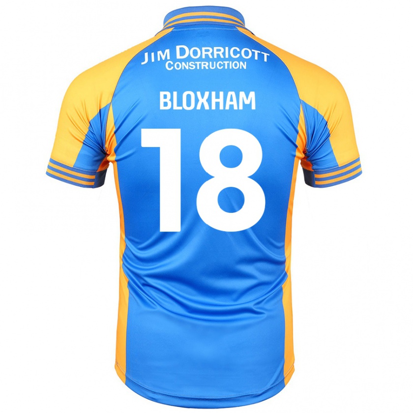 Kandiny Hombre Camiseta Tom Bloxham #18 Azul Ámbar 1ª Equipación 2024/25 La Camisa Chile