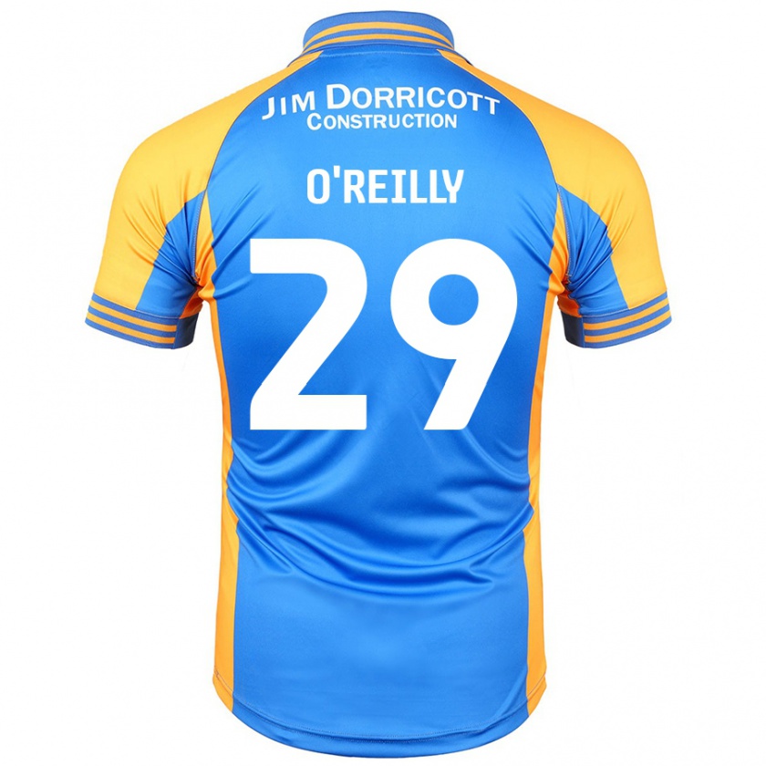 Kandiny Hombre Camiseta Tommi O'reilly #29 Azul Ámbar 1ª Equipación 2024/25 La Camisa Chile