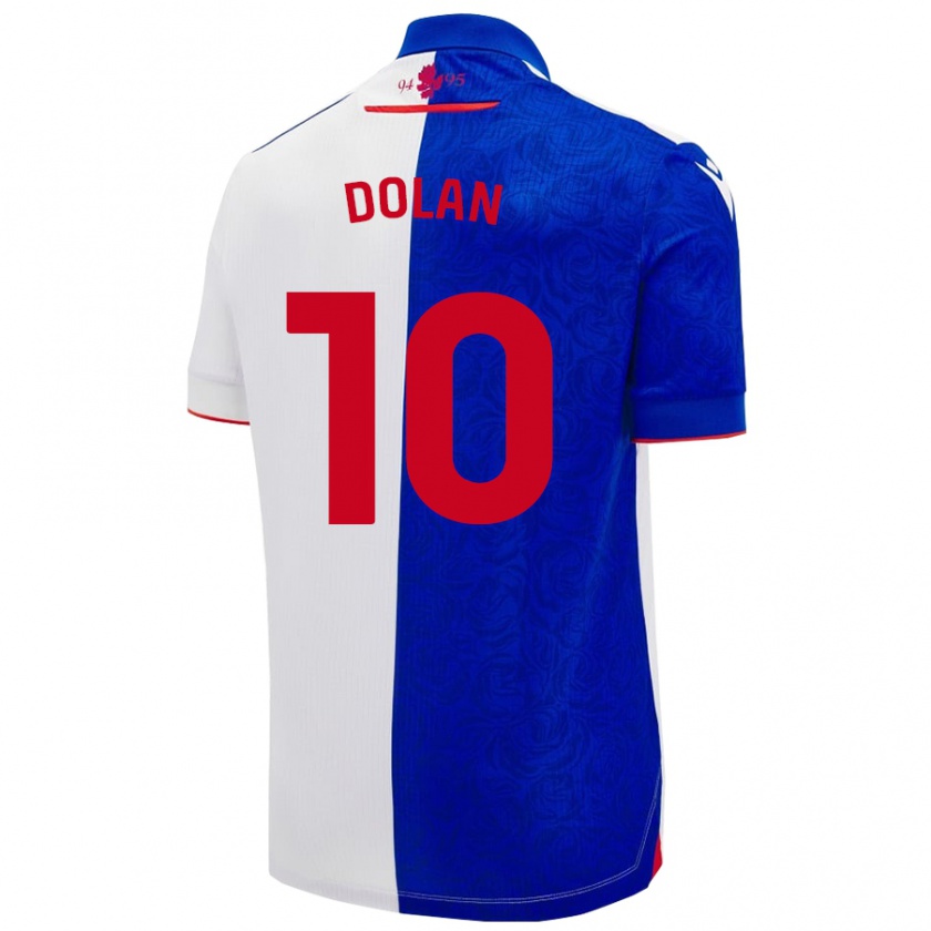 Kandiny Hombre Camiseta Tyrhys Dolan #10 Azul Cielo Blanco 1ª Equipación 2024/25 La Camisa Chile