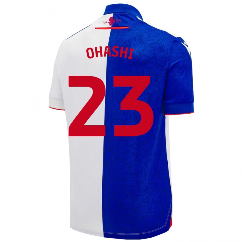 Kandiny Hombre Camiseta Yuki Ohashi #23 Azul Cielo Blanco 1ª Equipación 2024/25 La Camisa Chile