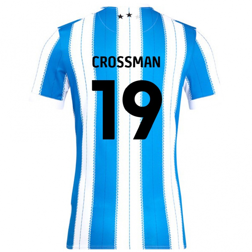 Kandiny Hombre Camiseta Paige Crossman #19 Azul Blanco 1ª Equipación 2024/25 La Camisa Chile