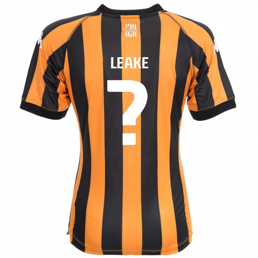 Kandiny Hombre Camiseta Jake Leake #0 Negro Ámbar 1ª Equipación 2024/25 La Camisa Chile