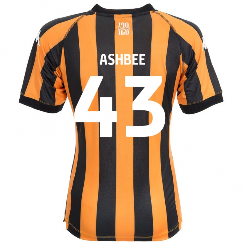 Kandiny Hombre Camiseta Stanley Ashbee #43 Negro Ámbar 1ª Equipación 2024/25 La Camisa Chile