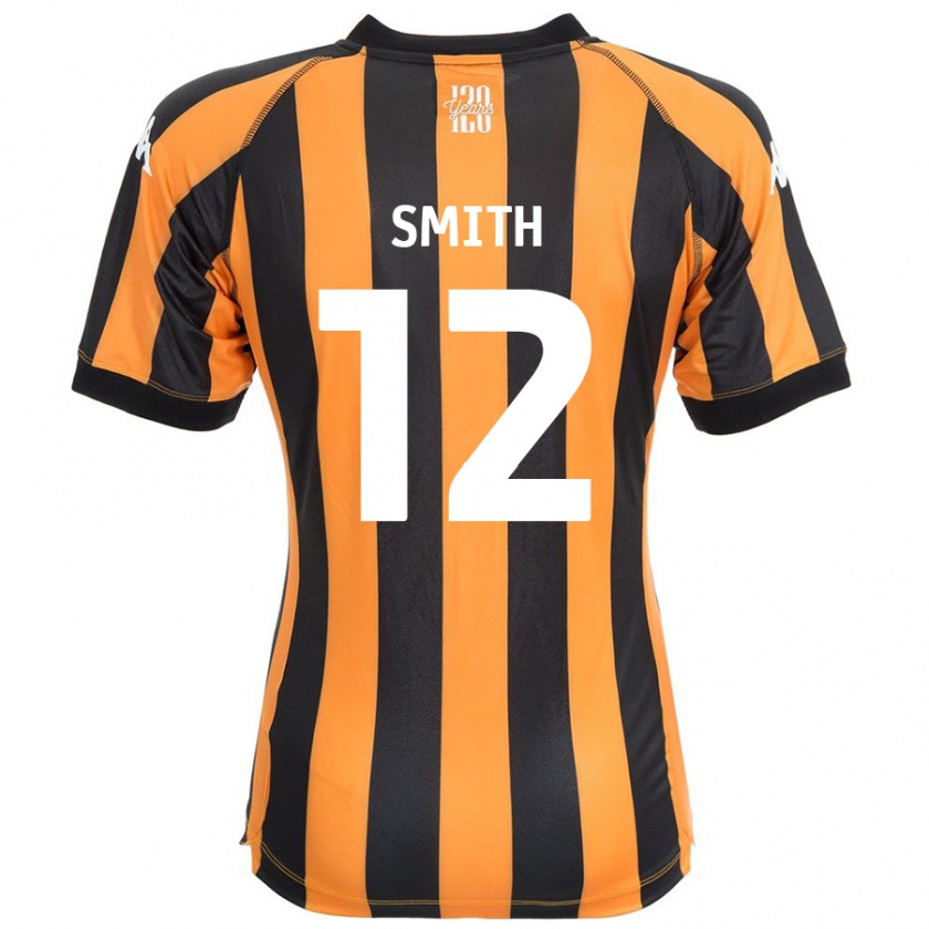 Kandiny Hombre Camiseta Emily Smith #12 Negro Ámbar 1ª Equipación 2024/25 La Camisa Chile