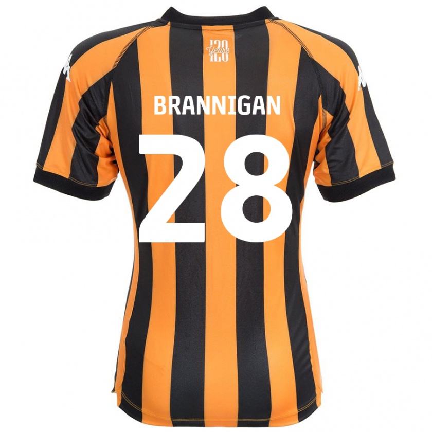 Kandiny Hombre Camiseta Aoife Brannigan #28 Negro Ámbar 1ª Equipación 2024/25 La Camisa Chile