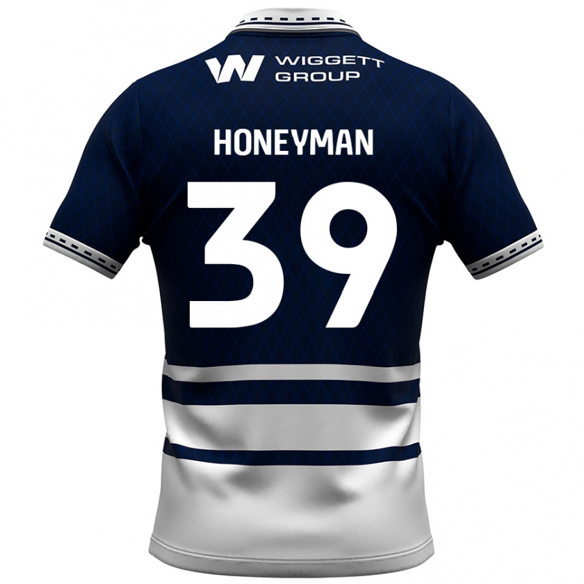 Kandiny Hombre Camiseta George Honeyman #39 Azul Marino Blanco 1ª Equipación 2024/25 La Camisa Chile