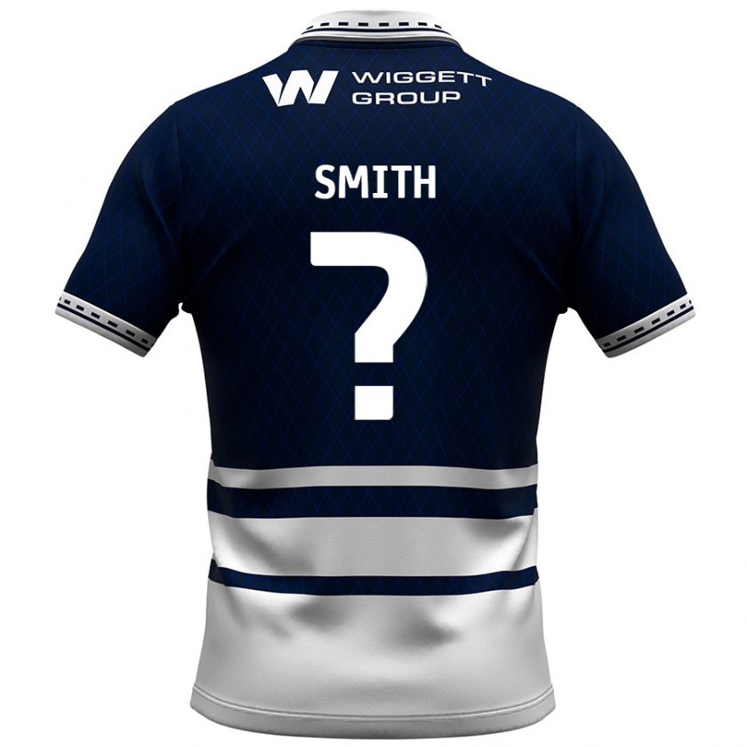 Kandiny Hombre Camiseta Kyle Smith #0 Azul Marino Blanco 1ª Equipación 2024/25 La Camisa Chile