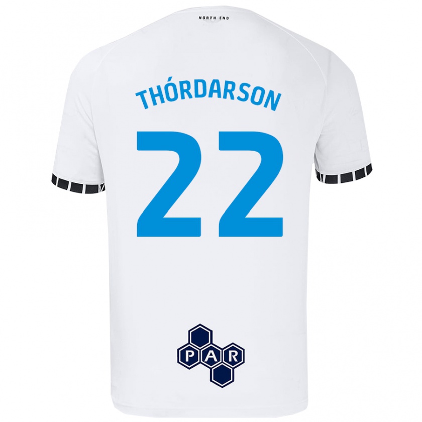 Kandiny Hombre Camiseta Stefán Teitur Thórdarson #22 Blanco 1ª Equipación 2024/25 La Camisa Chile