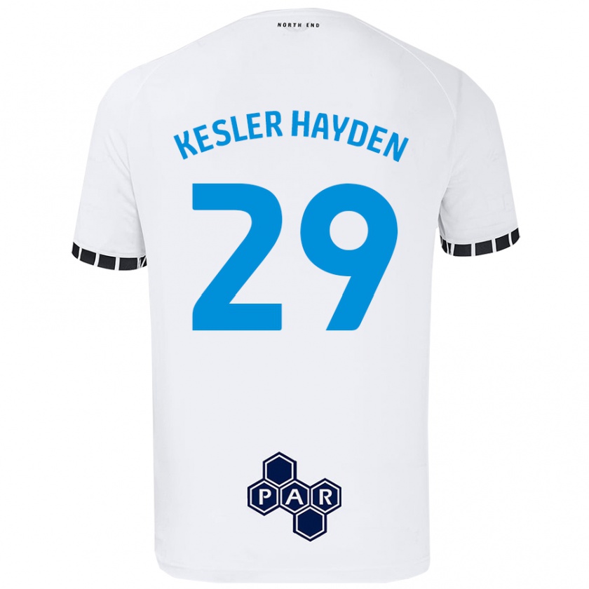 Kandiny Hombre Camiseta Kaine Kesler-Hayden #29 Blanco 1ª Equipación 2024/25 La Camisa Chile