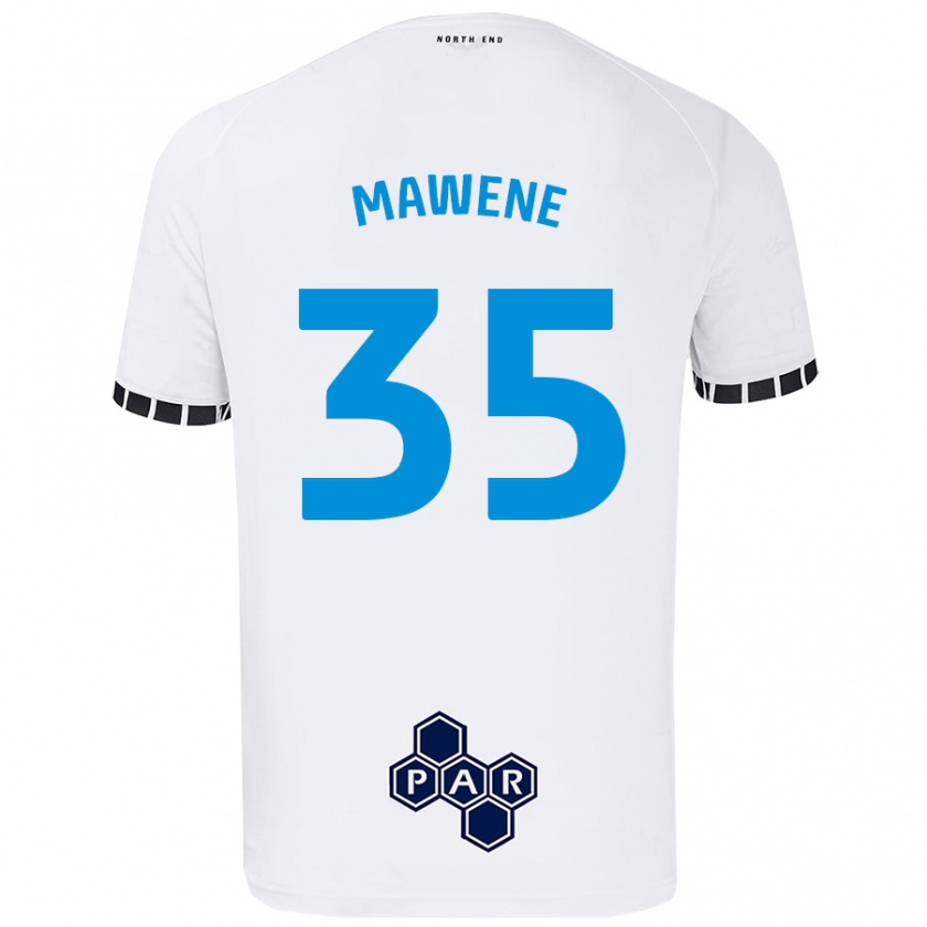 Kandiny Hombre Camiseta Noah Mawene #35 Blanco 1ª Equipación 2024/25 La Camisa Chile