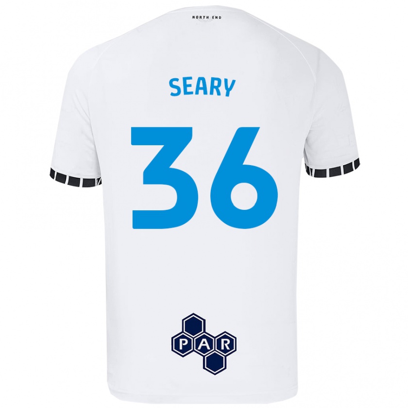 Kandiny Hombre Camiseta Josh Seary #36 Blanco 1ª Equipación 2024/25 La Camisa Chile