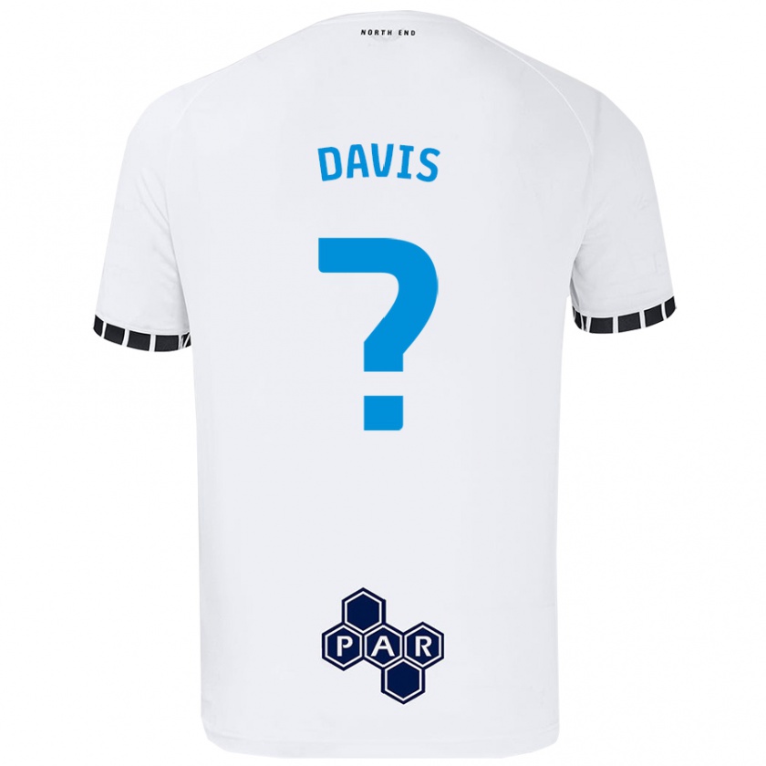 Kandiny Hombre Camiseta Tommy Davis #0 Blanco 1ª Equipación 2024/25 La Camisa Chile