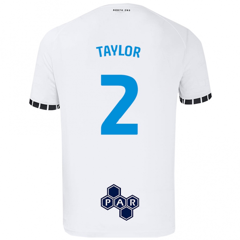 Kandiny Hombre Camiseta Alex Taylor #2 Blanco 1ª Equipación 2024/25 La Camisa Chile