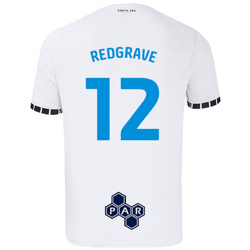 Kandiny Hombre Camiseta Jodie Redgrave #12 Blanco 1ª Equipación 2024/25 La Camisa Chile