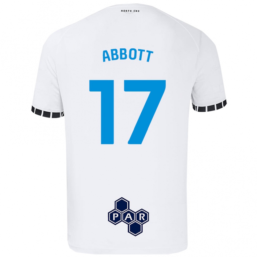 Kandiny Hombre Camiseta Becky Abbott #17 Blanco 1ª Equipación 2024/25 La Camisa Chile