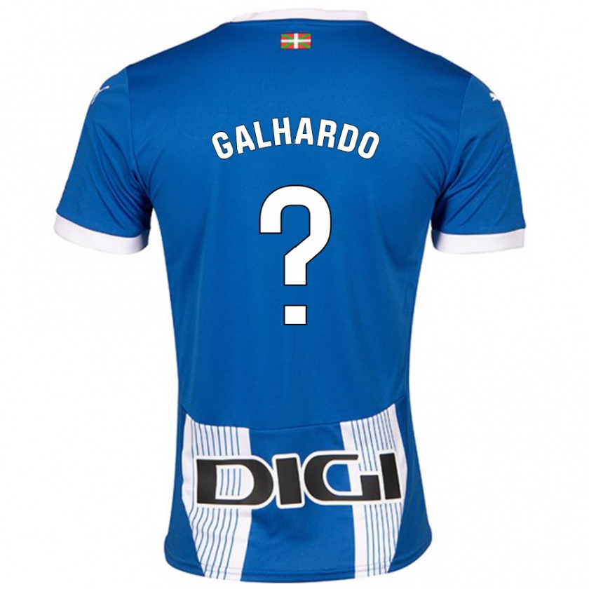 Kandiny Hombre Camiseta Tiago Galhardo #0 Azul 1ª Equipación 2024/25 La Camisa Chile