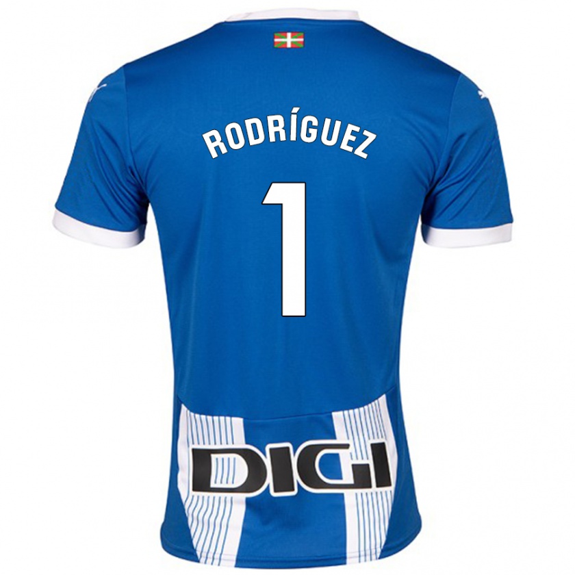 Kandiny Hombre Camiseta Adrián Rodríguez #1 Azul 1ª Equipación 2024/25 La Camisa Chile