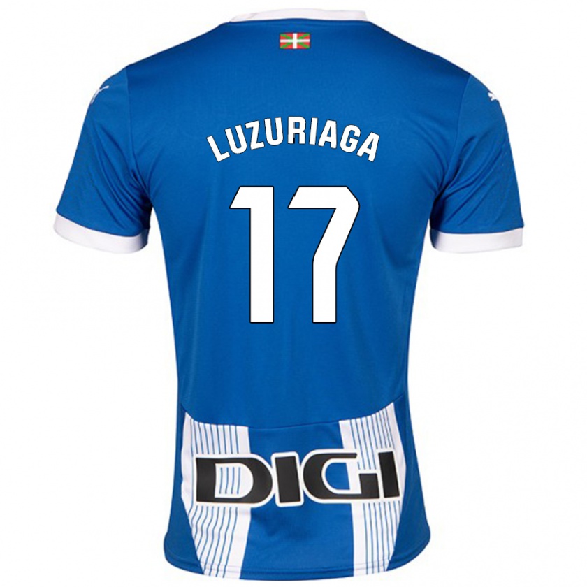 Kandiny Hombre Camiseta Judith Luzuriaga #17 Azul 1ª Equipación 2024/25 La Camisa Chile