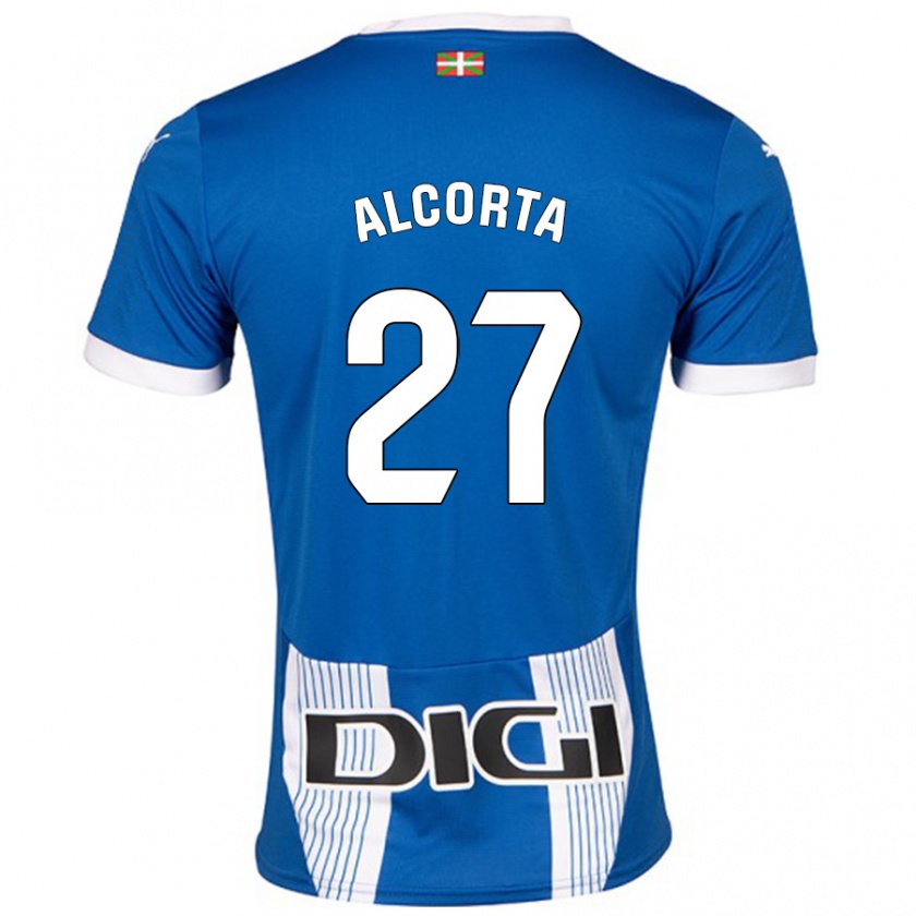 Kandiny Hombre Camiseta Alaitz Alcorta #27 Azul 1ª Equipación 2024/25 La Camisa Chile