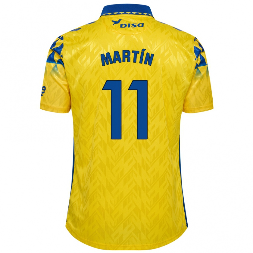 Kandiny Hombre Camiseta Diego Martín #11 Amarillo Azul 1ª Equipación 2024/25 La Camisa Chile