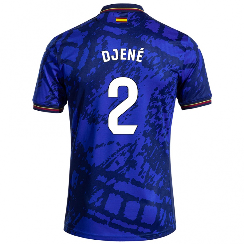 Kandiny Hombre Camiseta Djené #2 Azul Más Oscuro 1ª Equipación 2024/25 La Camisa Chile