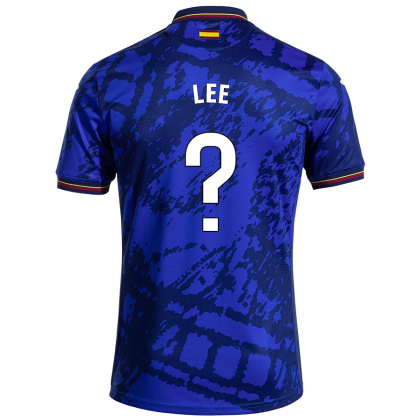 Kandiny Hombre Camiseta Sang-Min Lee #0 Azul Más Oscuro 1ª Equipación 2024/25 La Camisa Chile