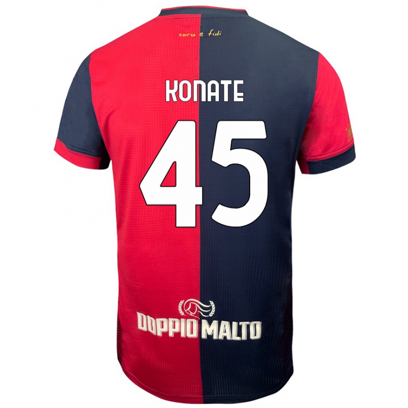 Kandiny Hombre Camiseta Ismael Konate #45 Rojo Azul Más Oscuro 1ª Equipación 2024/25 La Camisa Chile