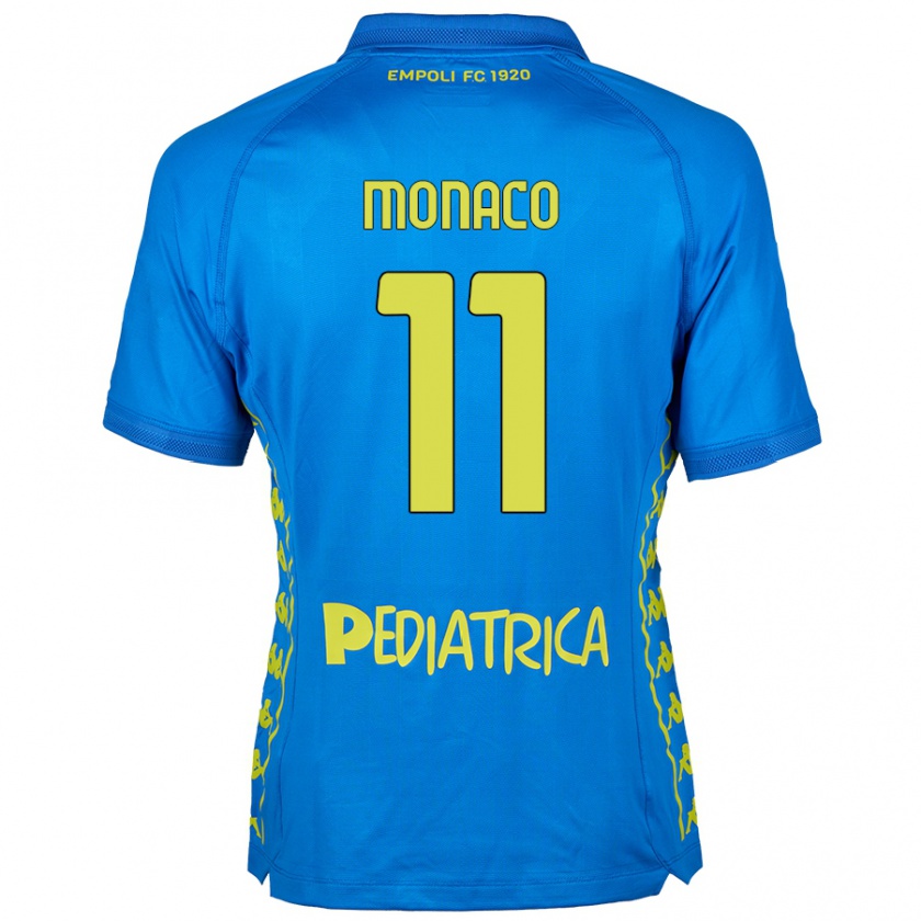 Kandiny Hombre Camiseta Salvatore Monaco #11 Azul 1ª Equipación 2024/25 La Camisa Chile