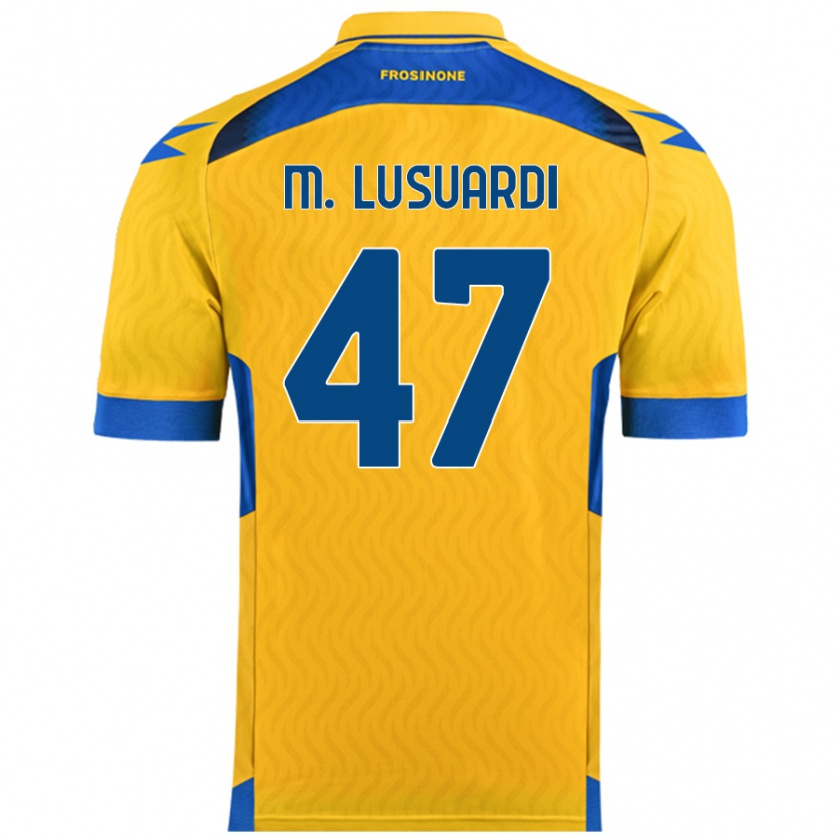 Kandiny Hombre Camiseta Mateus Lusuardi #47 Amarillo 1ª Equipación 2024/25 La Camisa Chile