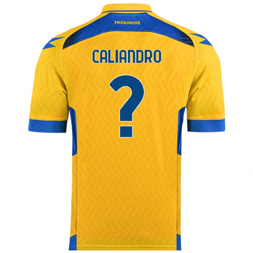 Kandiny Hombre Camiseta Stanislao Caliandro #0 Amarillo 1ª Equipación 2024/25 La Camisa Chile