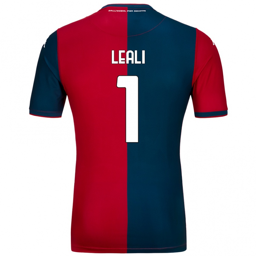 Kandiny Hombre Camiseta Nicola Leali #1 Rojo Azul Oscuro 1ª Equipación 2024/25 La Camisa Chile