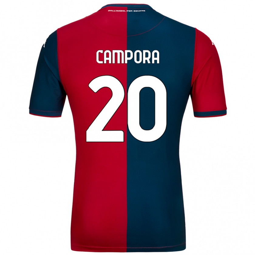 Kandiny Hombre Camiseta Alice Campora #20 Rojo Azul Oscuro 1ª Equipación 2024/25 La Camisa Chile