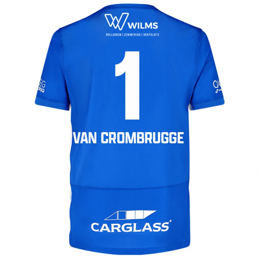 Kandiny Hombre Camiseta Hendrik Van Crombrugge #1 Azul 1ª Equipación 2024/25 La Camisa Chile