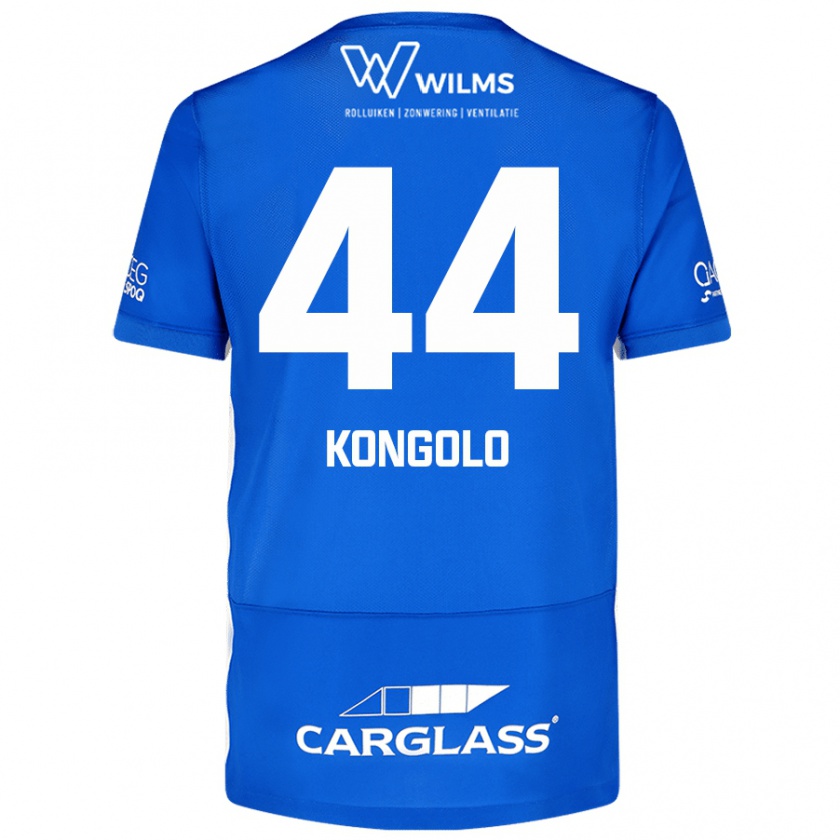 Kandiny Hombre Camiseta Josue Kongolo #44 Azul 1ª Equipación 2024/25 La Camisa Chile