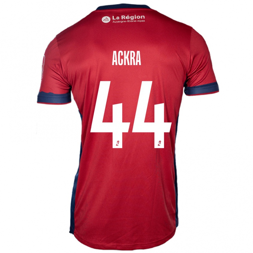 Kandiny Hombre Camiseta Allan Ackra #44 Borgoña Claro 1ª Equipación 2024/25 La Camisa Chile