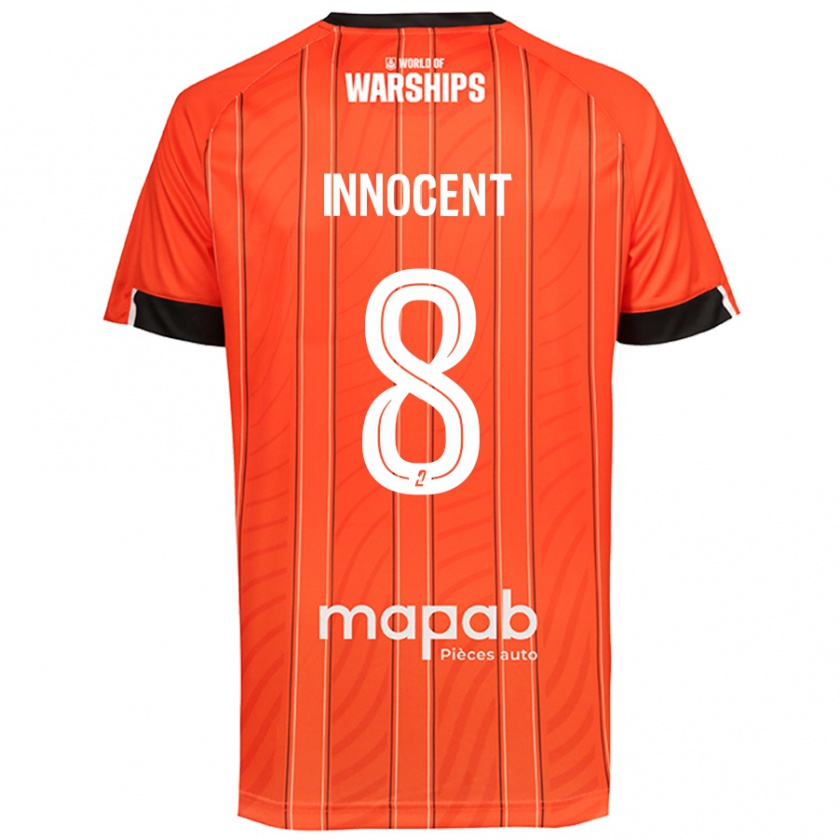 Kandiny Hombre Camiseta Bonke Innocent #8 Naranja 1ª Equipación 2024/25 La Camisa Chile