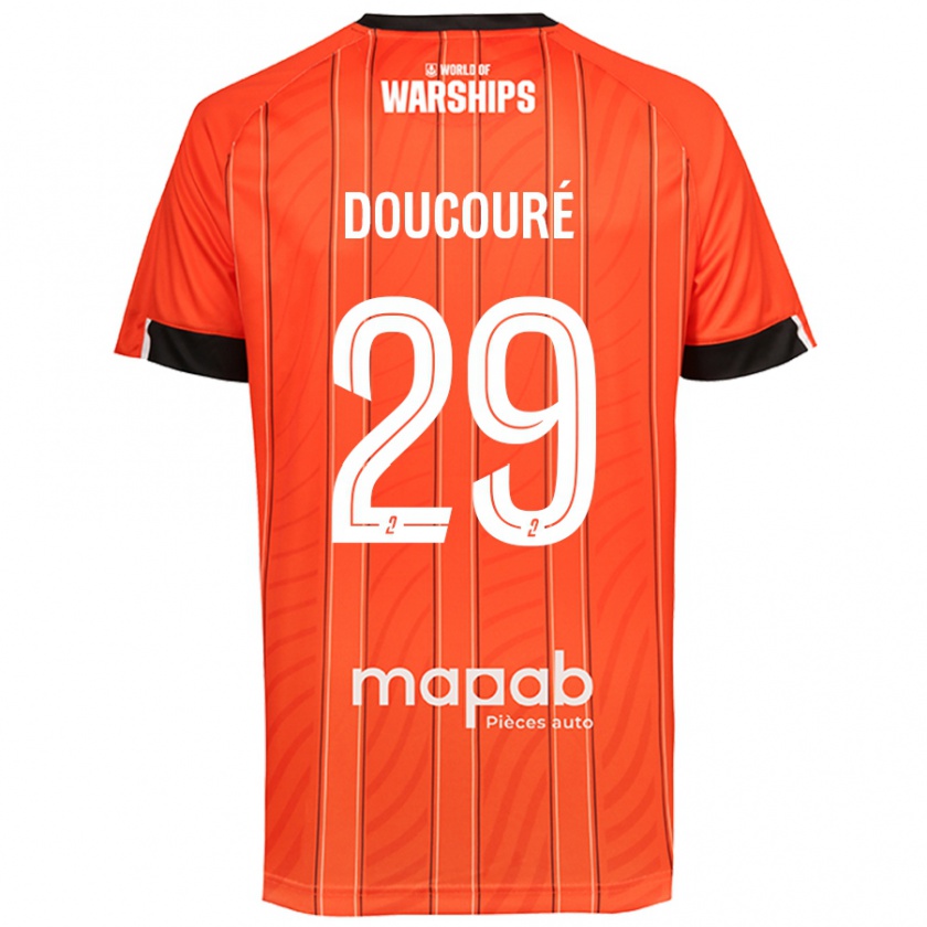 Kandiny Hombre Camiseta Siriné Doucouré #29 Naranja 1ª Equipación 2024/25 La Camisa Chile