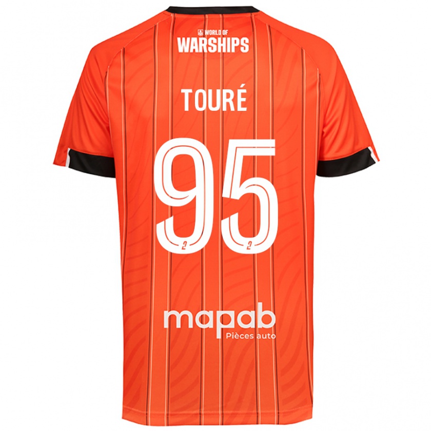 Kandiny Hombre Camiseta Isaak Touré #95 Naranja 1ª Equipación 2024/25 La Camisa Chile