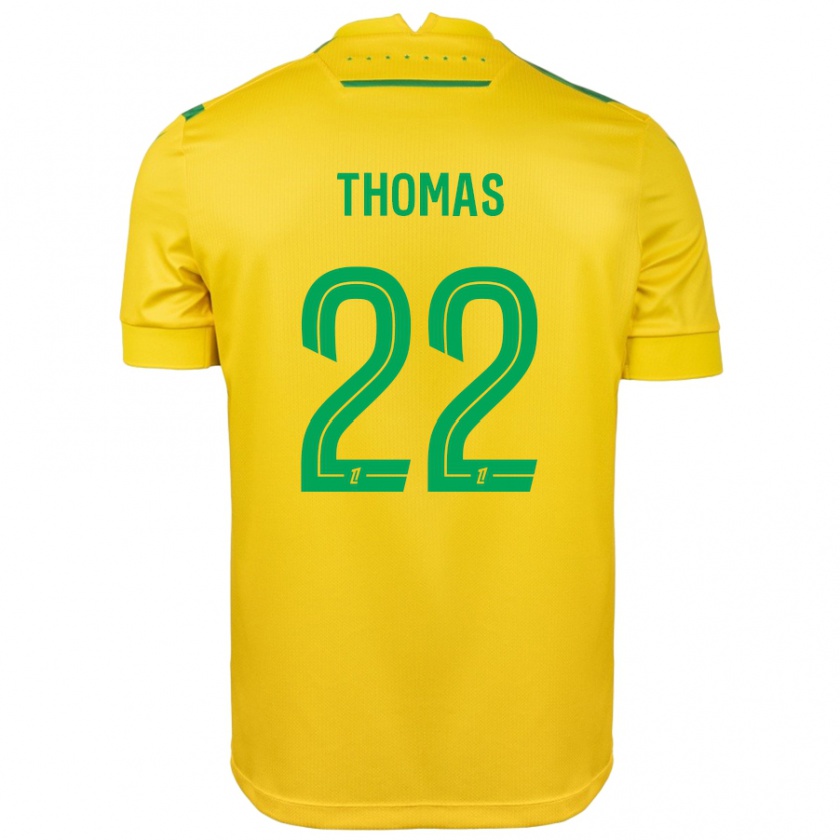 Kandiny Hombre Camiseta Sorba Thomas #22 Amarillo Verde 1ª Equipación 2024/25 La Camisa Chile