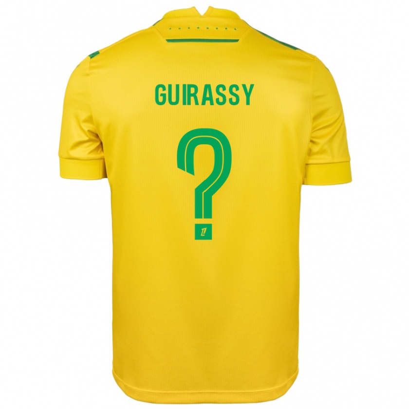 Kandiny Hombre Camiseta Bahereba Guirassy #0 Amarillo Verde 1ª Equipación 2024/25 La Camisa Chile